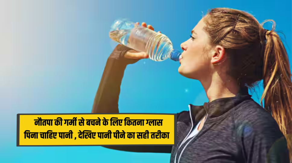 Summer Health Tips : नौतपा की गर्मी से बचने के लिए कितना ग्लास पिना चाहिए पानी , देखिए पानी पीने का सही तरीका , जानिए पूरी जानकारी 