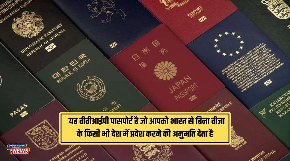 India's VIP Passport : यह वीवीआईपी पासपोर्ट है जो आपको भारत से बिना वीजा के किसी भी देश में प्रवेश करने की अनुमति देता है , जानिए पूरी जानकारी 