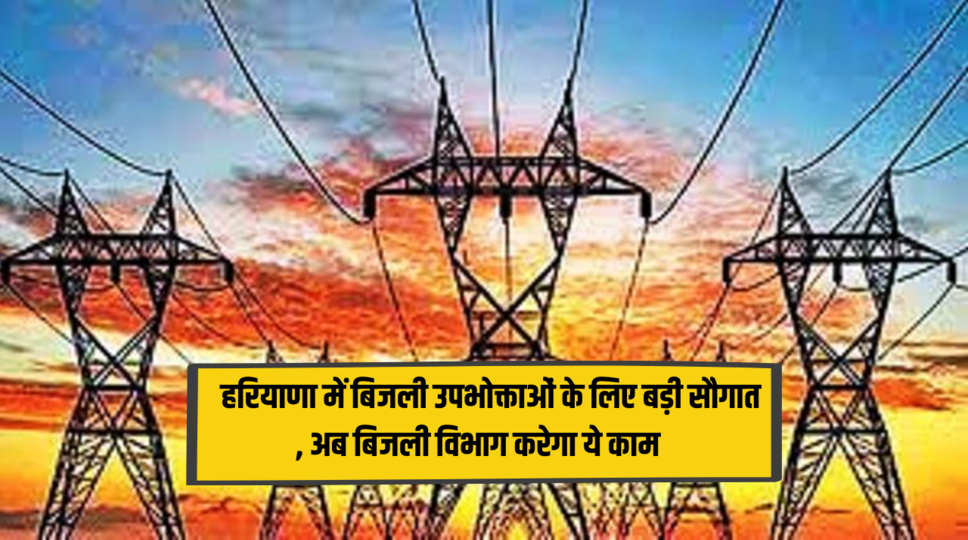 Haryana Electricity Bills :  हरियाणा में बिजली उपभोक्ताओं के लिए बड़ी सौगात , अब बिजली विभाग करेगा ये काम , जानिए पूरी जानकारी 
