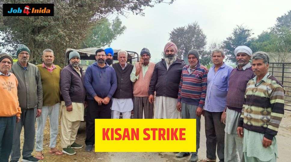 KISAN STRIKE - More and more farmers reached the protest on Monday, for this a door to door campaign was run.