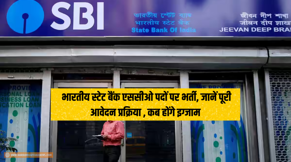 भारतीय स्टेट बैंक एससीओ पदों पर भर्ती, जानें पूरी आवेदन प्रक्रिया , कब होंगे इग्जाम 