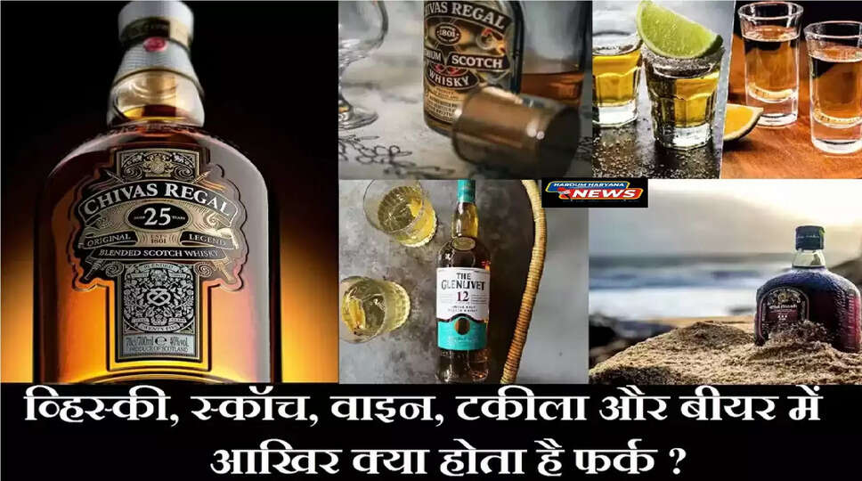 DIFFERENCE AMONG ALCOHOL