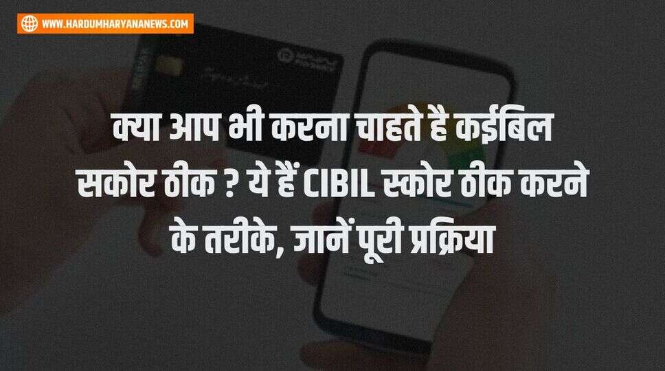 क्या आप भी करना चाहते है कईबिल सकोर ठीक ? ये हैं CIBIL स्कोर ठीक करने के तरीके, जानें पूरी प्रक्रिया