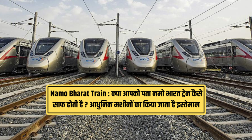 Namo Bharat Train : क्या आपको पता नमो भारत ट्रेन कैसे साफ होती है ? आधुनिक मशीनों का किया जाता है इस्तेमाल , देखिए 