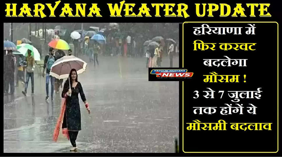 haryana weather update 2-7-2023