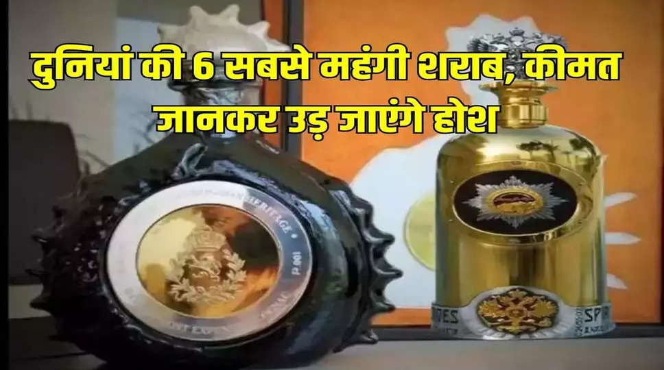 Most Expensive Liquor: दुनियां की 6 सबसे महंगी शराब, कीमत जानकर उड़ जाएंगे होश, खाली बोतल भी बना देगी लखपति