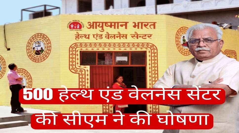 हेल्थ एंड वेलनेस सेंटर